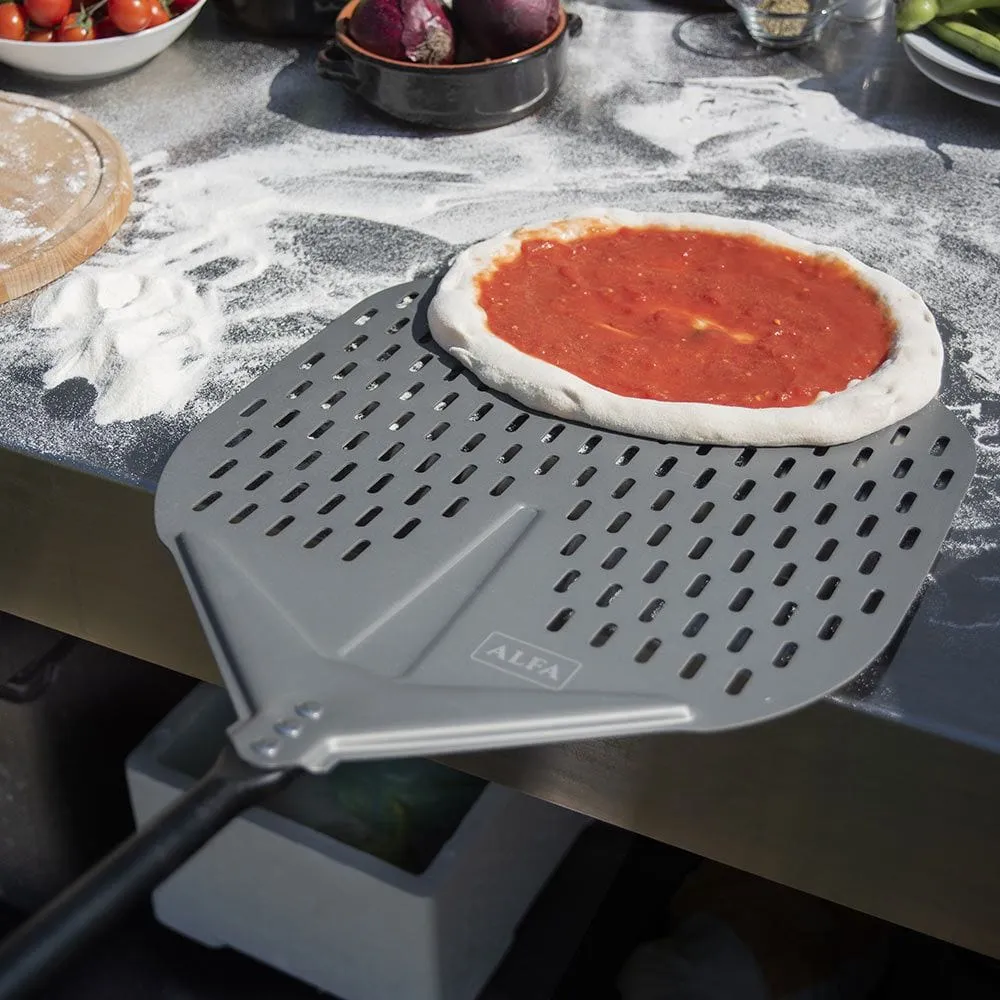 Alfa 48" Large Pizza Peel Kit (Peel / Turner / Brush) - AC-3PCLGPEELSET - Image 4